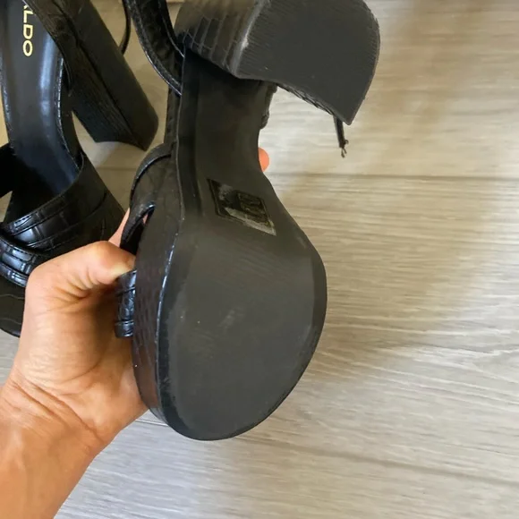 Aldo platform shoes heels new never worn 8.5 us - Picture 6 of 10